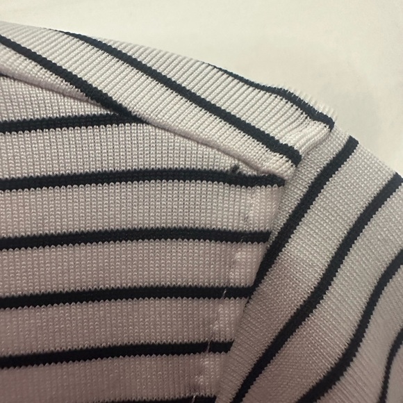 Coolibar Match Point Long Sleeve Tee Size Small Striped Performance Long Sleeve - Picture 7 of 7